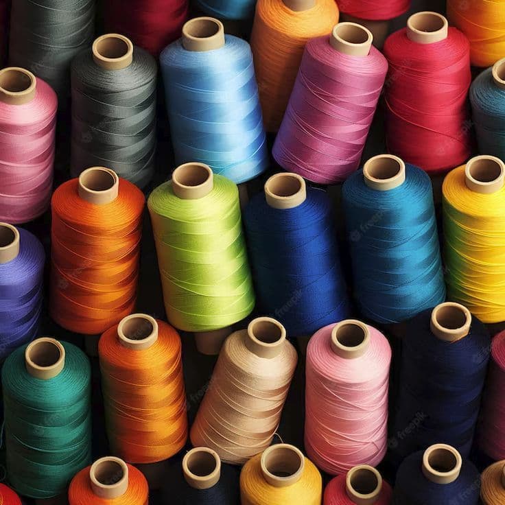 خيوط خياطة متعددة الألوان عالية الجودة للمصانع والتفصيل